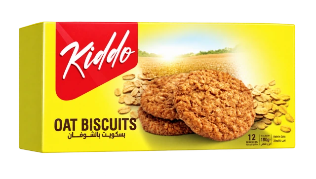 Kiddo Oat Biscuits Plain Oats pack illustration